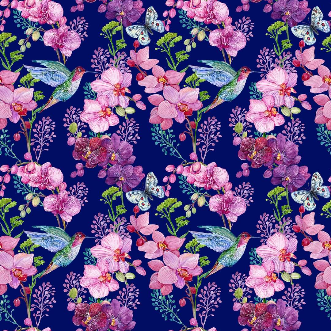 Purple Hummingbird skorts, capris and shorts with pockets