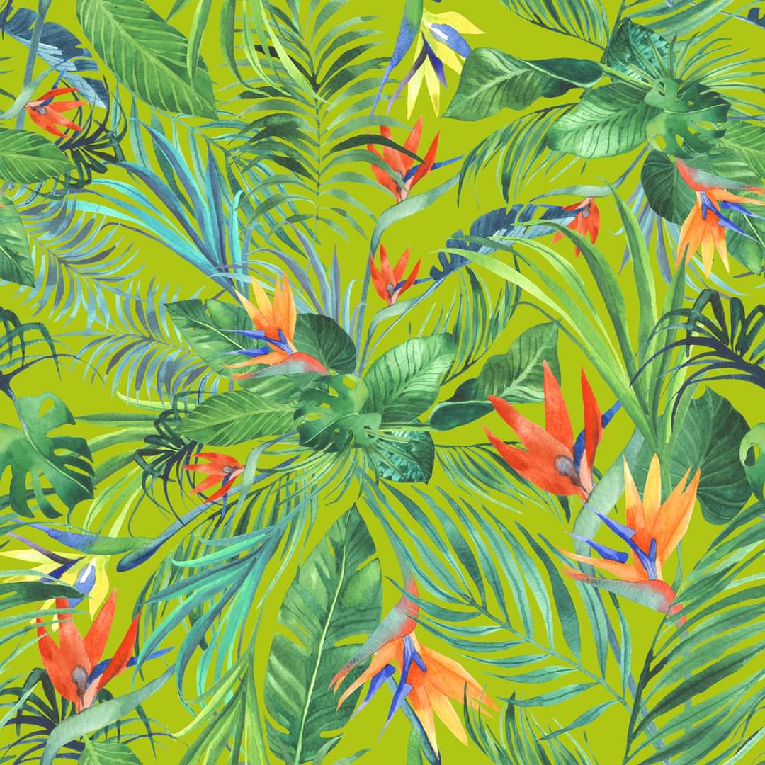 Lime Green Tropical capris, skorts,  and biker shorts with pockets