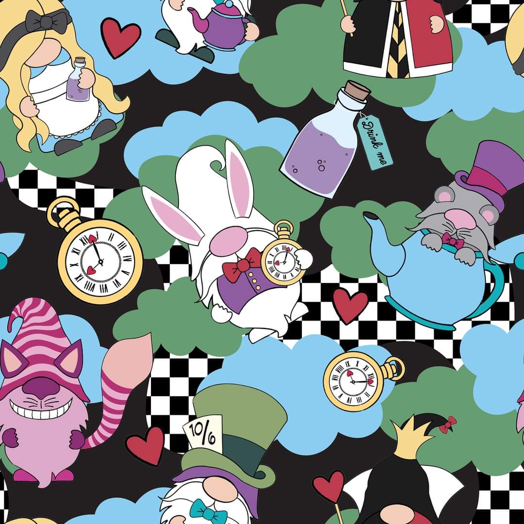 Wonderland Gnomes leggings with pockets