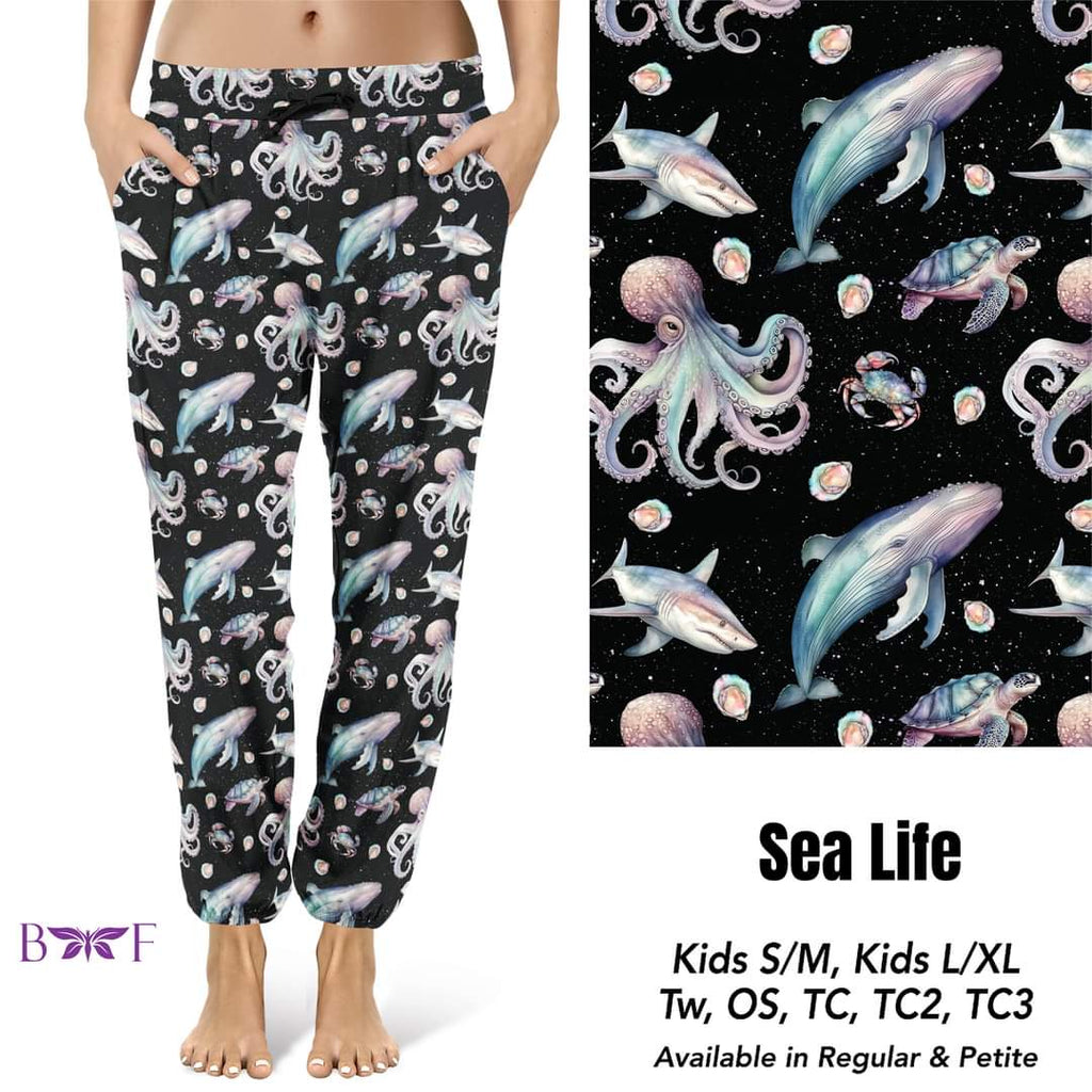 Sea Life skorts and biker shorts with pockets