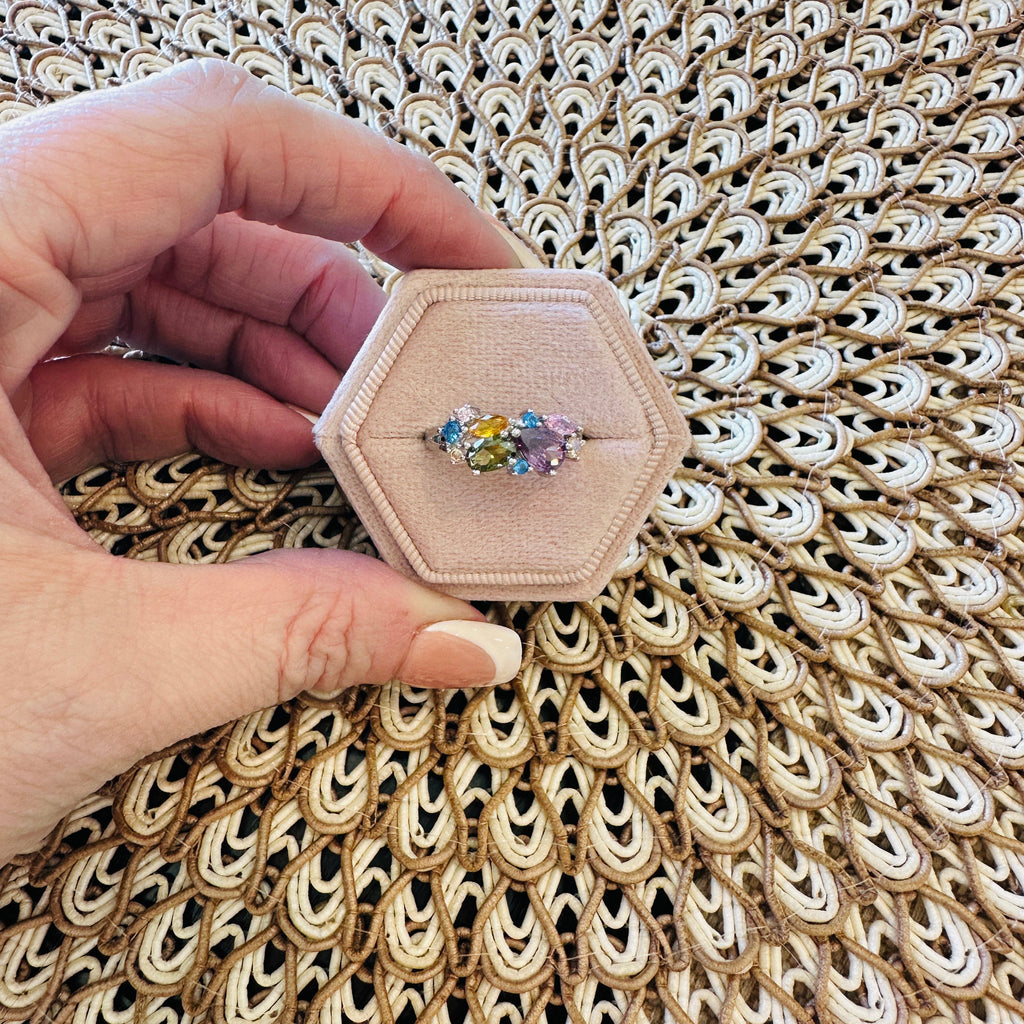 EVANGELINE MULTI-COLOR STONE RING RING