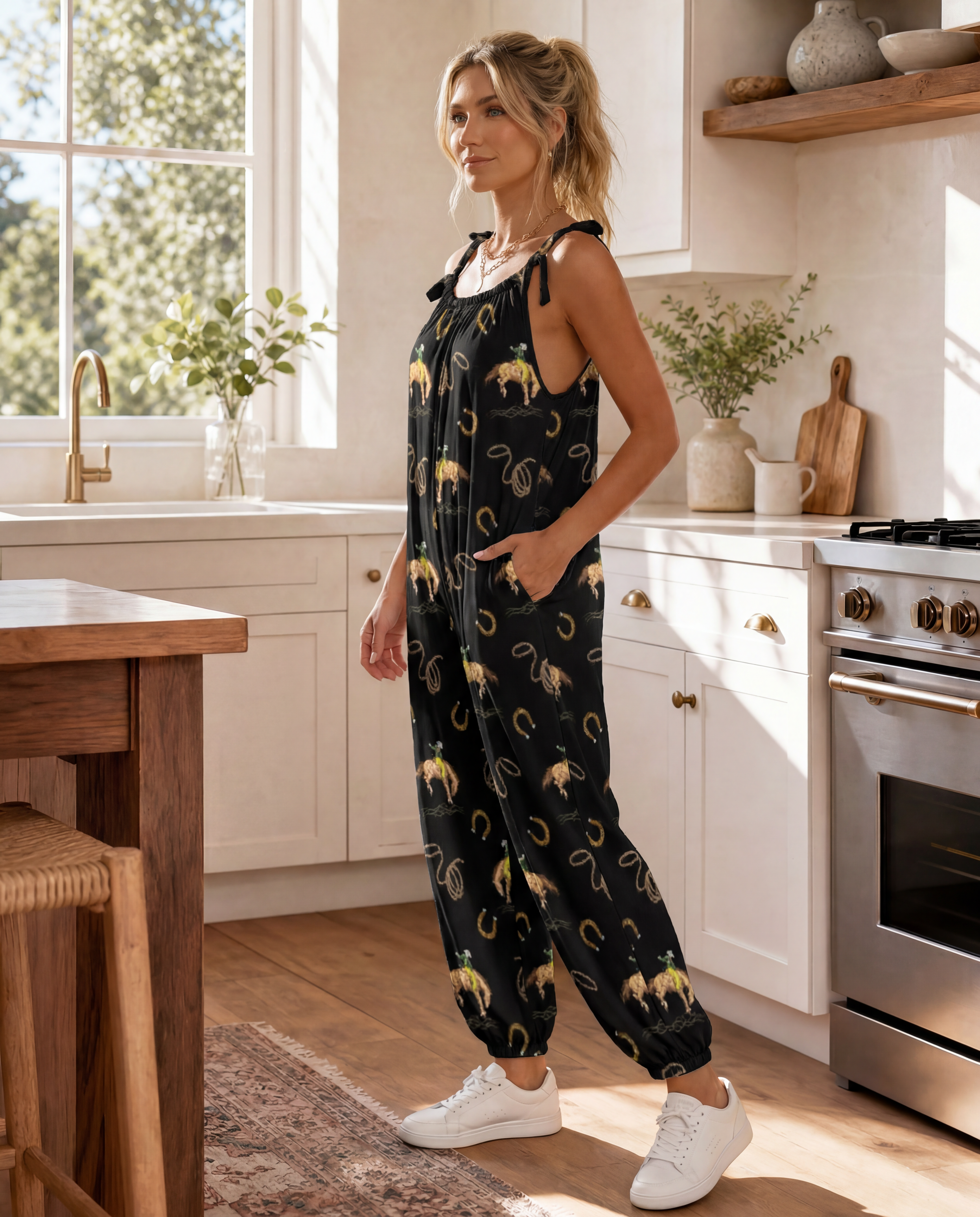 RODEO COWBOY OVERALL JUMPSUIT