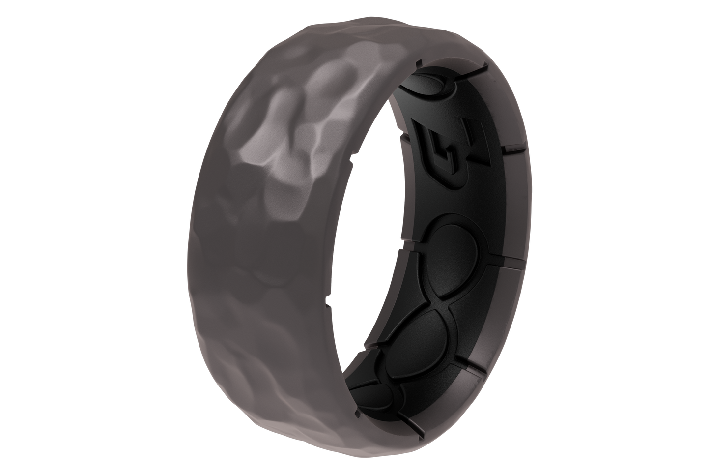 Zeus Hammered Gun Metal Ring