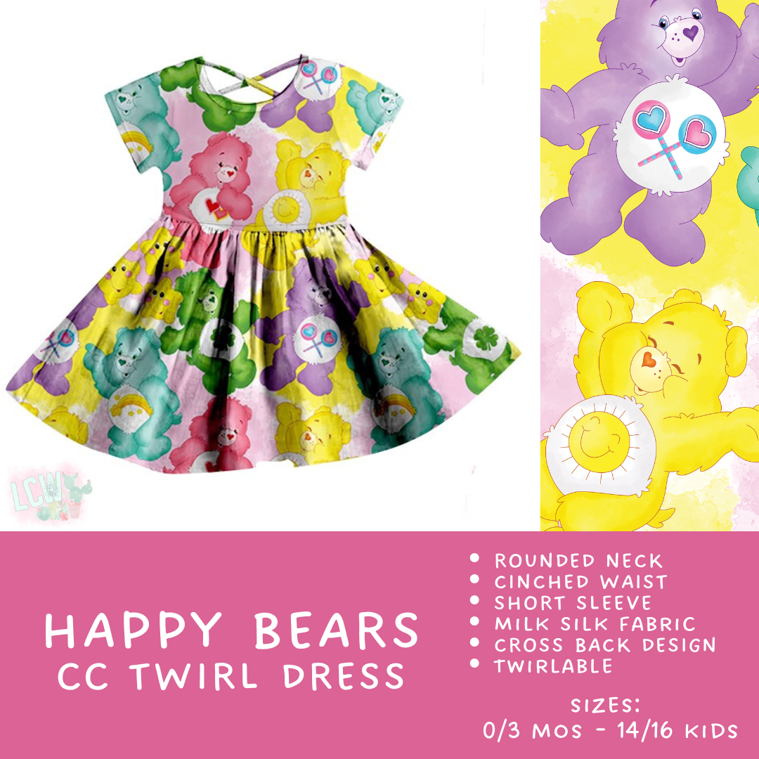 Ready To Ship - Criss Cross Twirl Dresses - Happy Bears Kids Twirl Criss Cross Dress