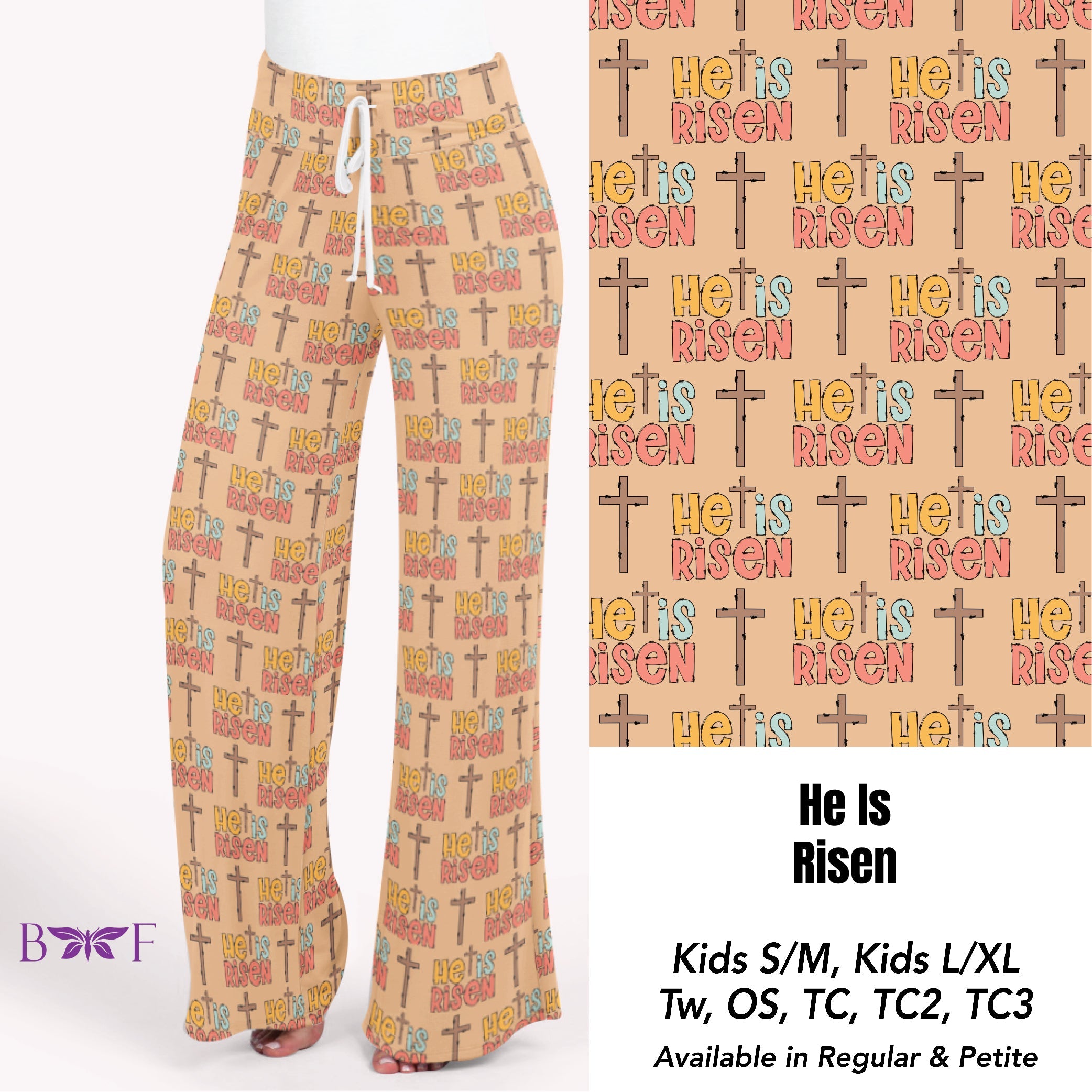 He is Risen leggings with pockets