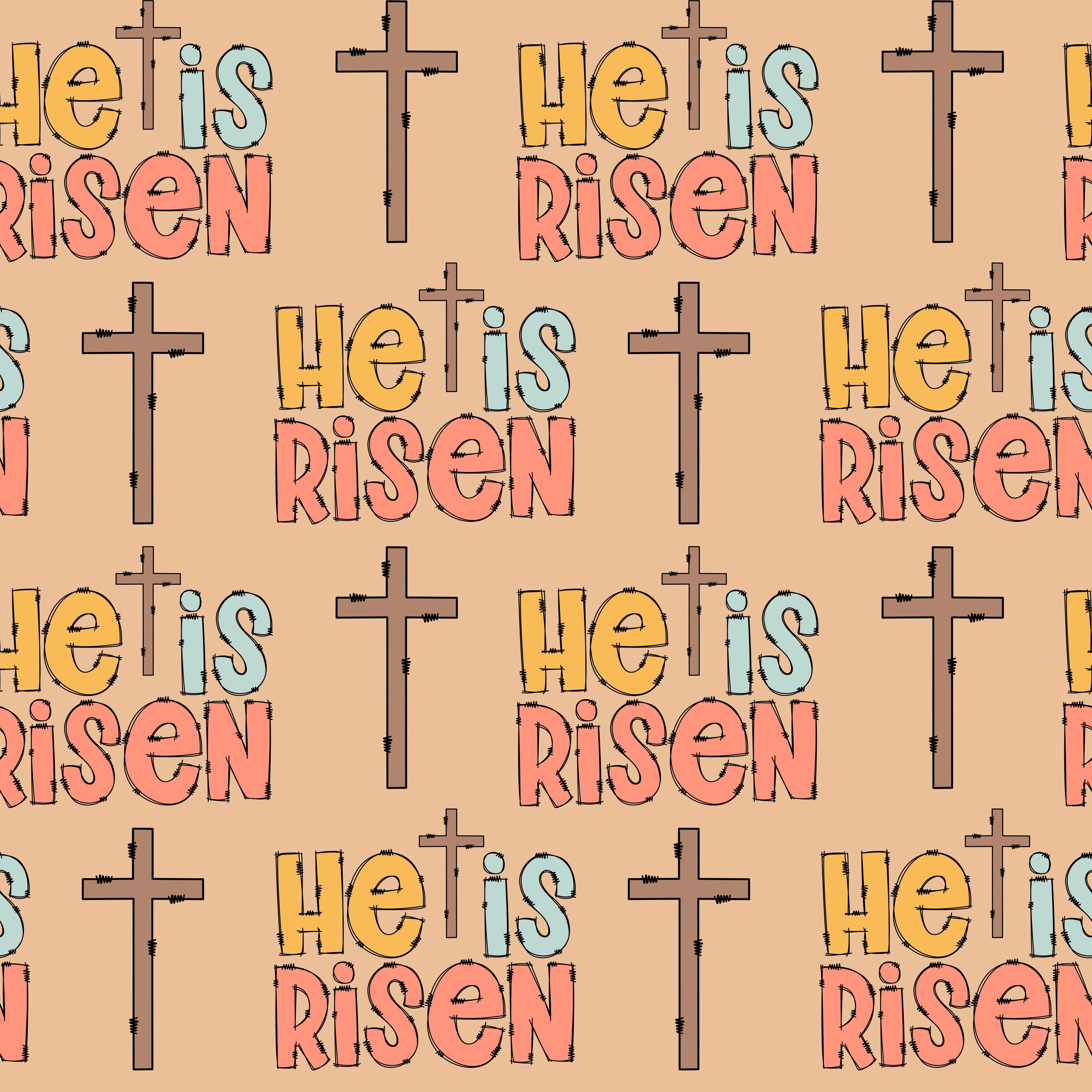 He is Risen leggings with pockets