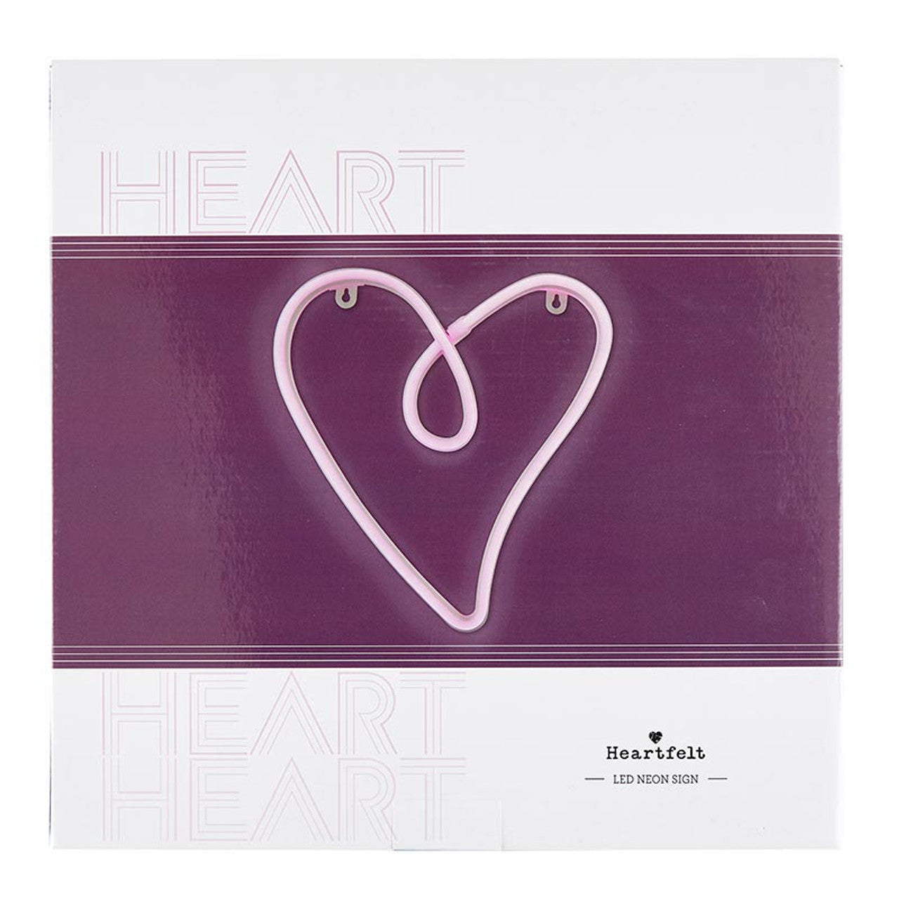 HEART NEON LED LIGHT - HEART SHAPED