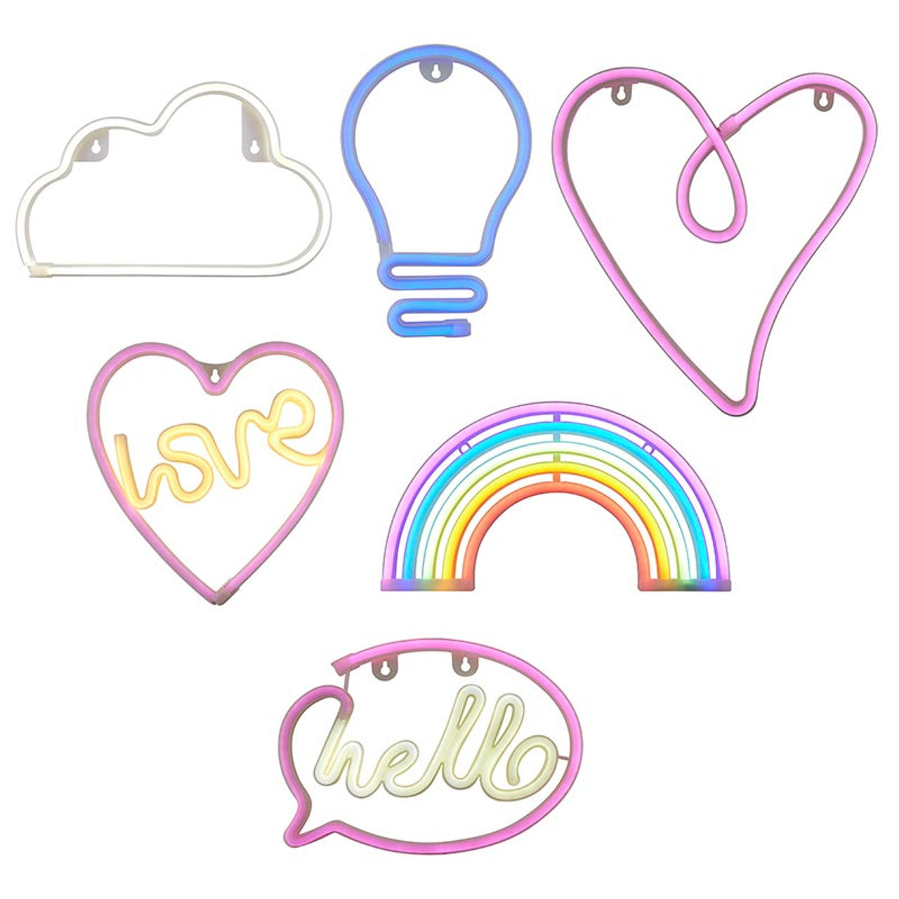 HEART NEON LED LIGHT - HEART SHAPED