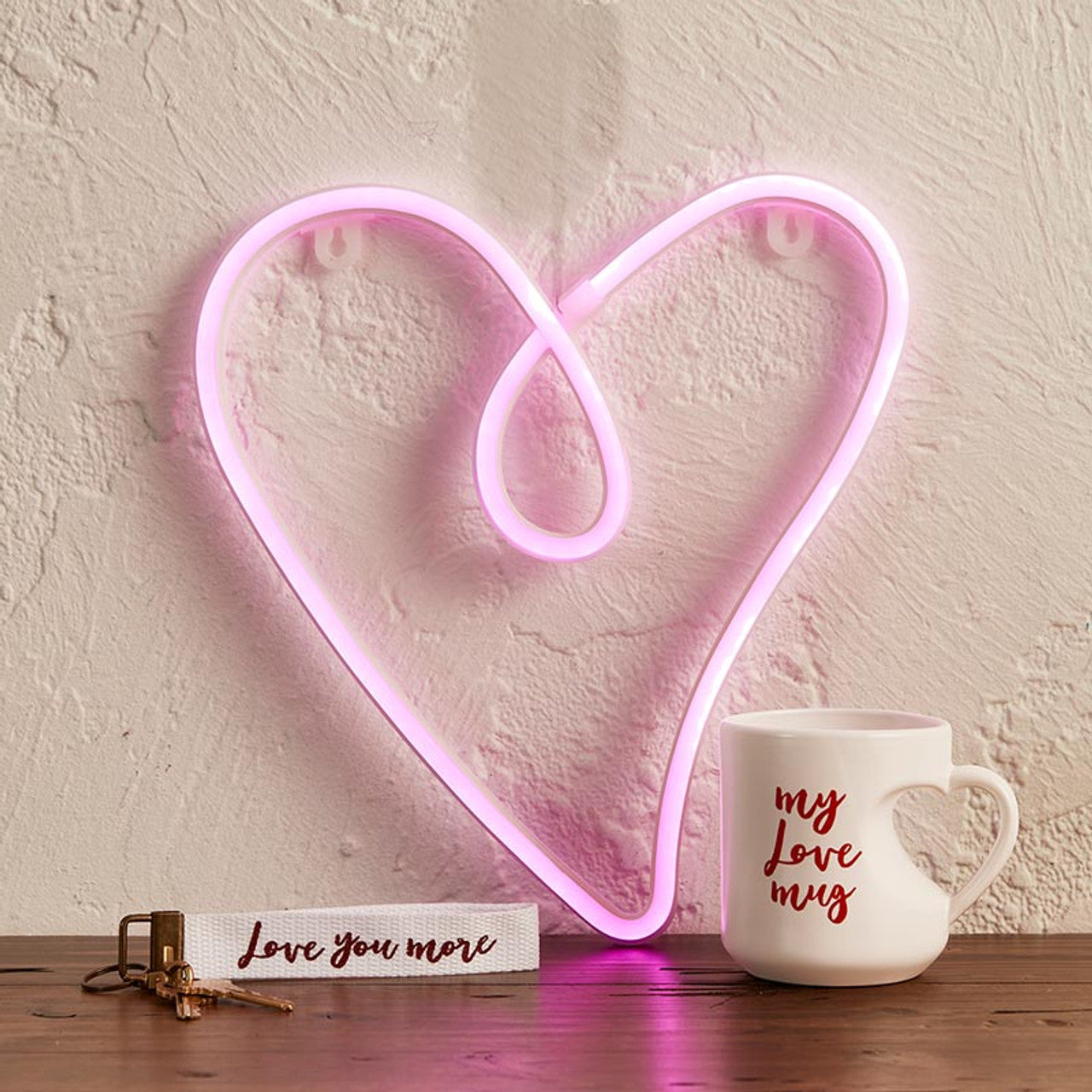 HEART NEON LED LIGHT - HEART SHAPED