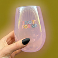 I Do It For Me Stemless Wine Glass in Purple | 20 Oz. Wine Glass