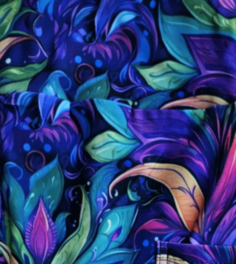 Mardi Gras Party 2 capris with pockets