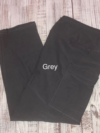 Grey Leggings, capris and shorts