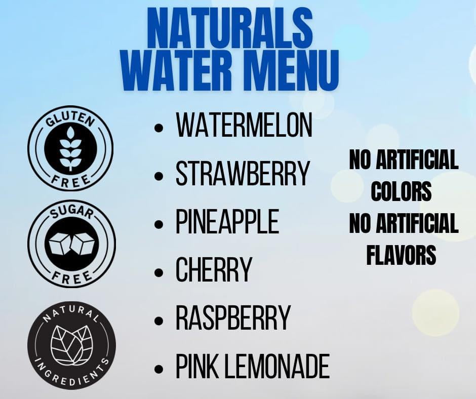 NATURAL WATER MENU