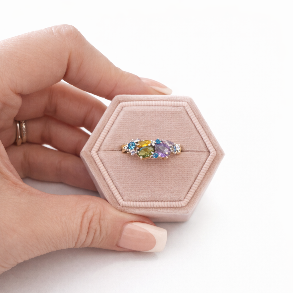 EVANGELINE MULTI-COLOR STONE RING RING