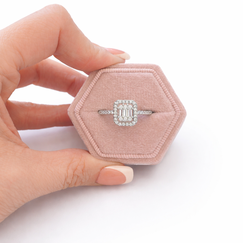 MODERN GRACE EMERALD CUT RING - READY TO SHIP!! RING