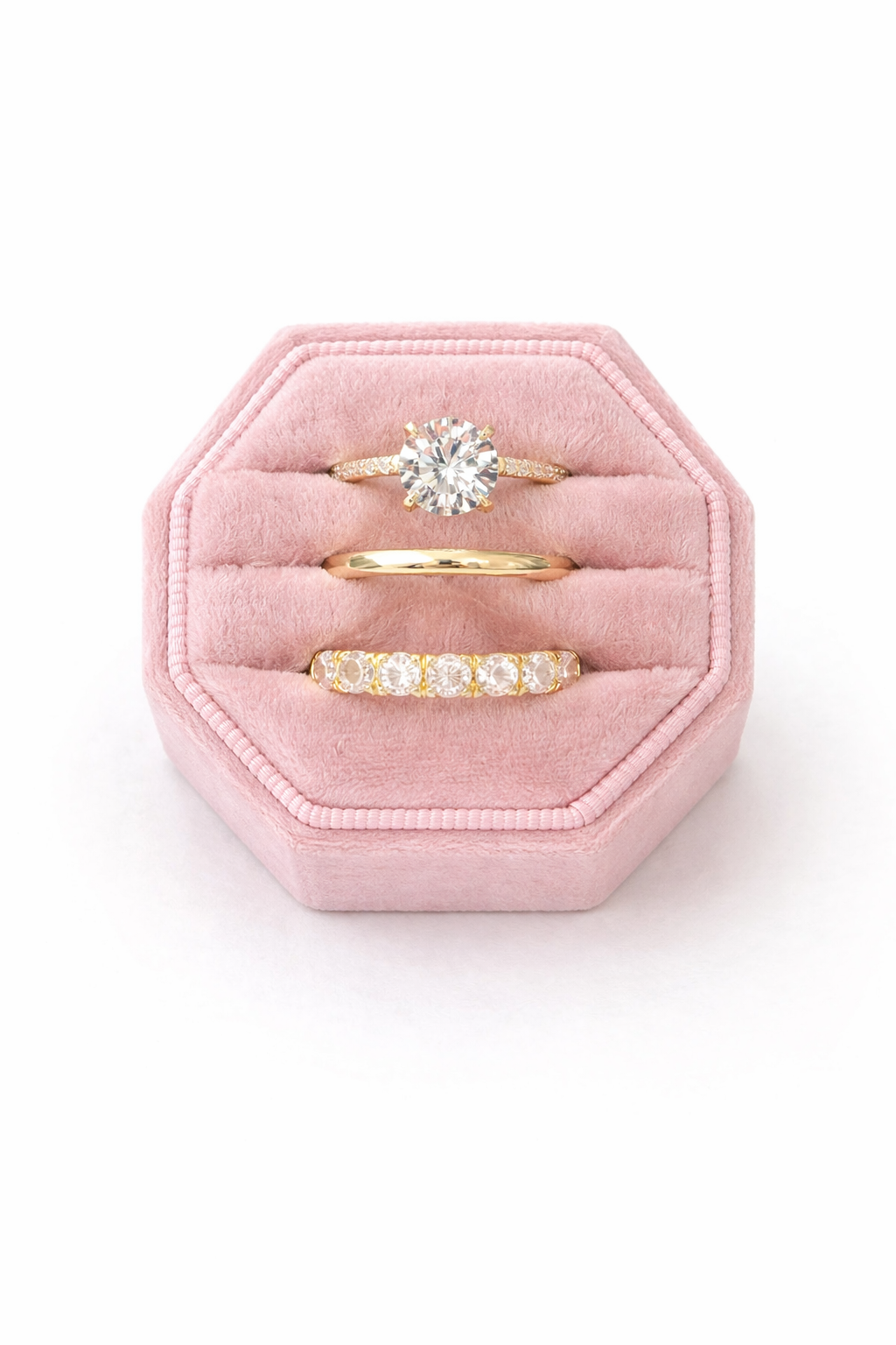 EVERLEIGH LUXE 3-PIECE RING SET - GOLD RING
