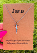 WATERPROOF JESUS CROSS NECKLACE