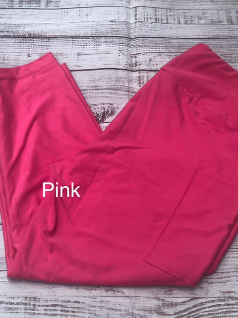 BRIGHT PINK CAPRI WITH POCKETS