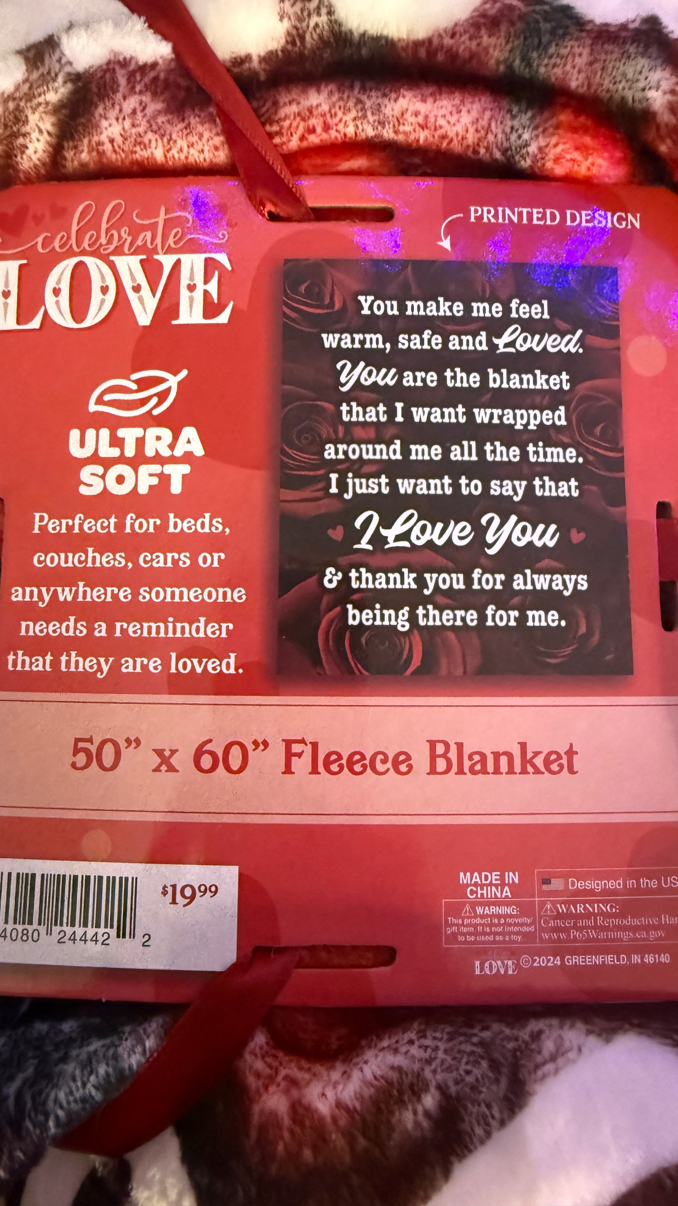 LOVE THEMED BLANKET - FINAL SALE Blanket