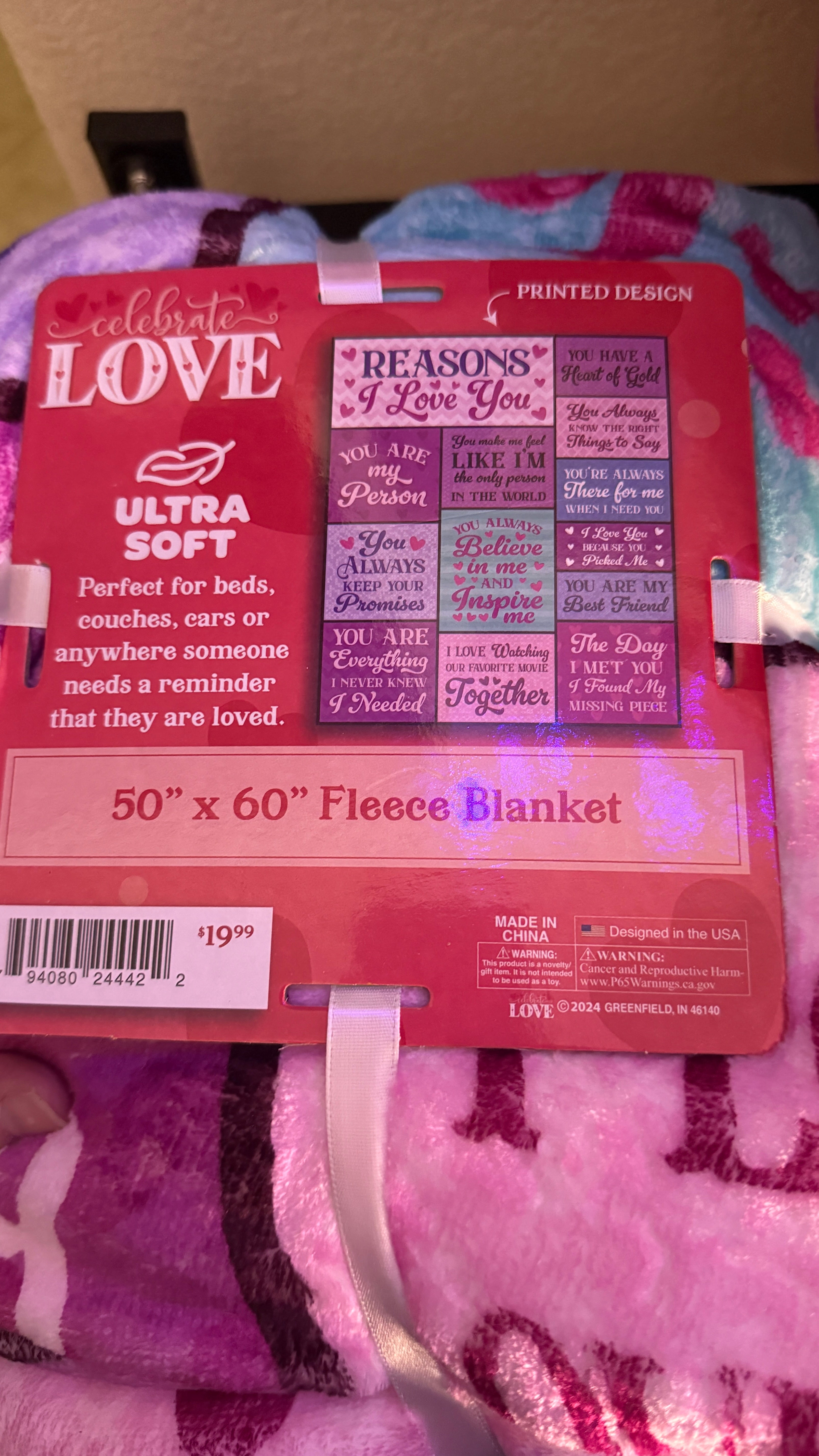 LOVE THEME BLANKET - FINAL SALE Blanket