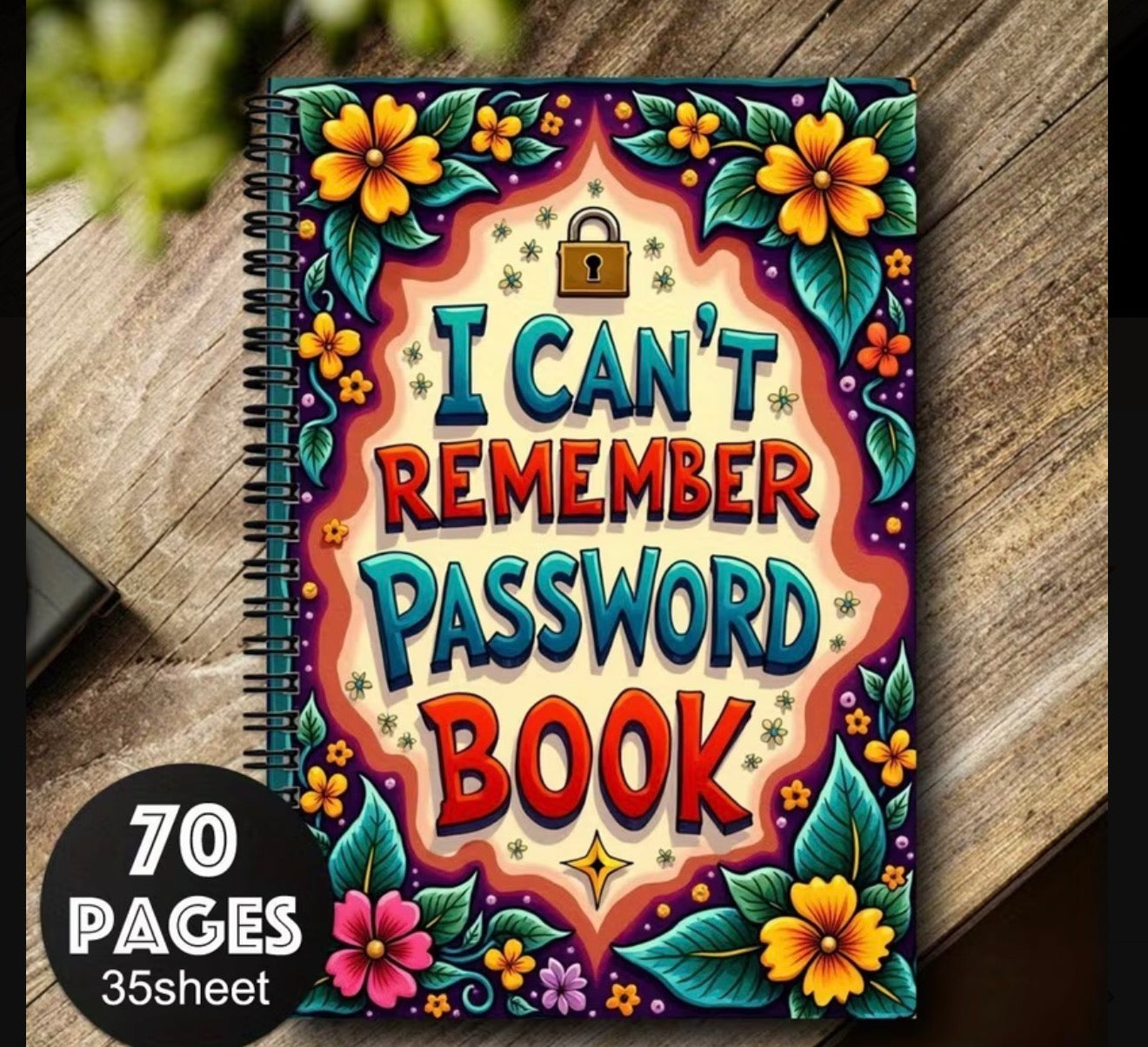 PASSWORD KEEPER NOTEBOOK - READY TO SHIP notebook