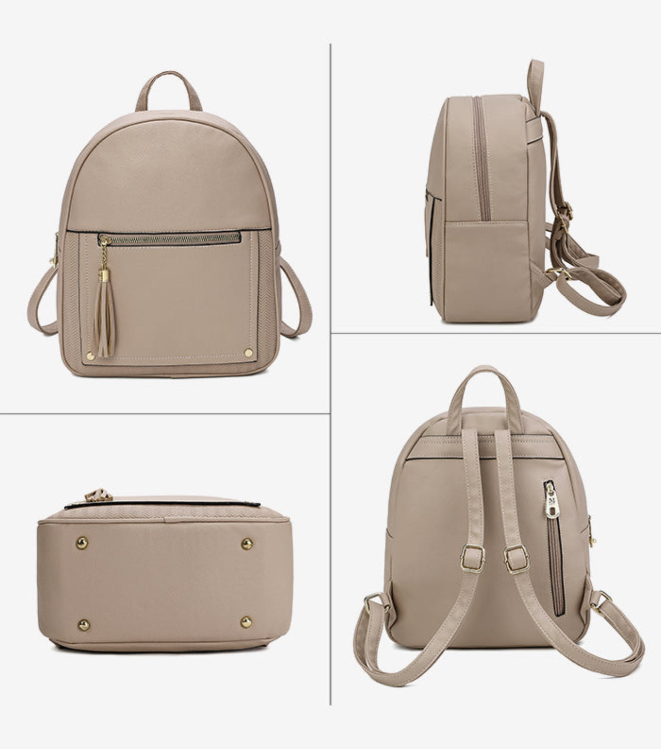 MONTANA WEST ANTI-THEFT BACKPACK IN TAUPE