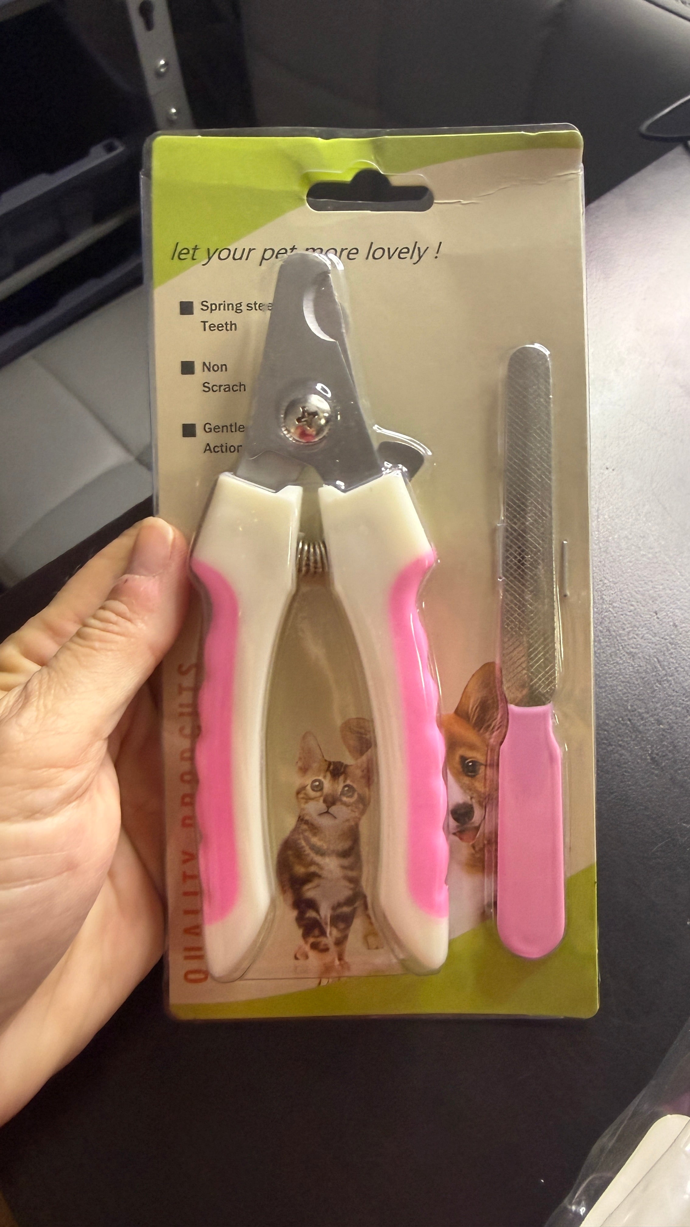PET NAIL TRIMMER SET - PINK - FINAL SALE pet trimmer