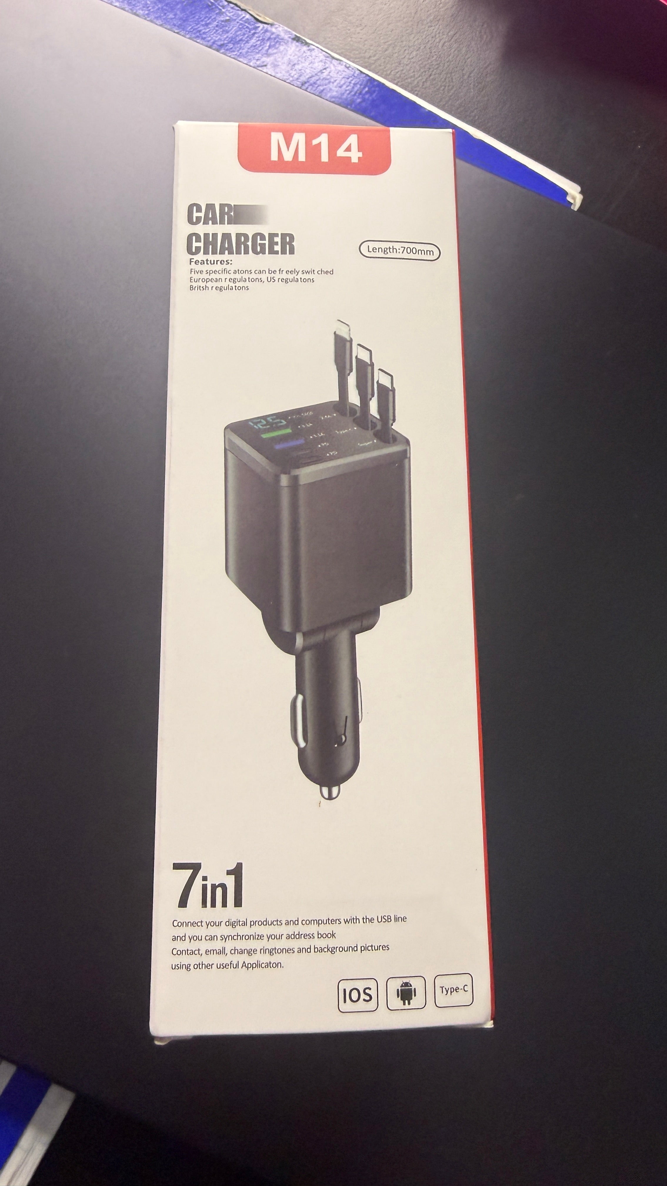 CAR CHARGER AND VOLTAGE METER - FINAL SALE Car Charger