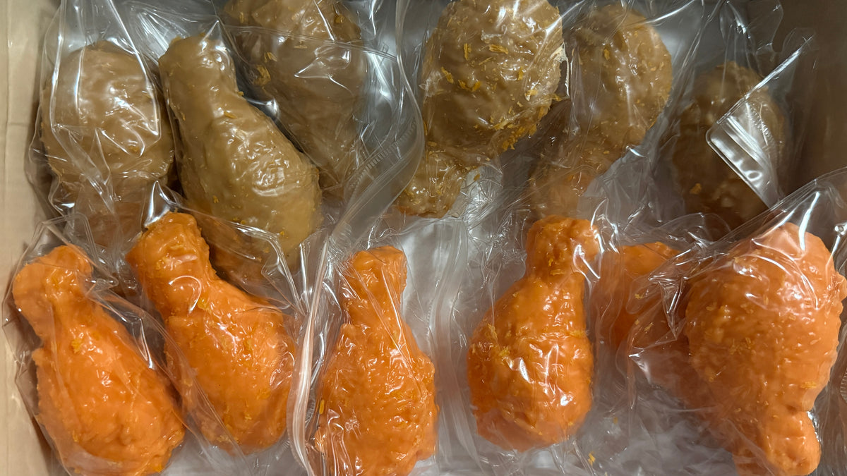 SQUISHY FRIED CHICKEN LEGS AND BBQ CHICKEN LEGS sensory toy