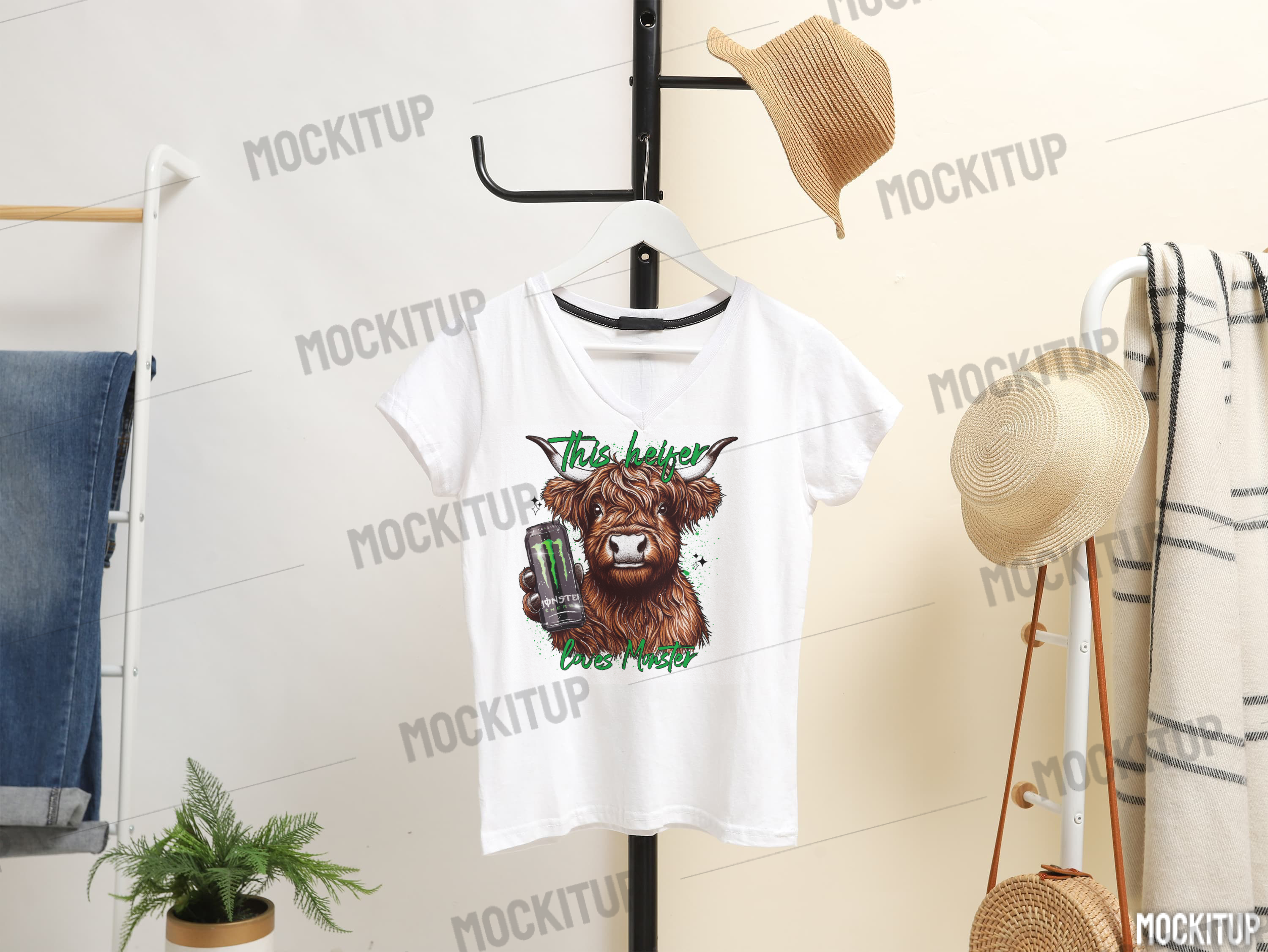 HIGHLAND HEIFER CUSTOM GRAPHIC TOP