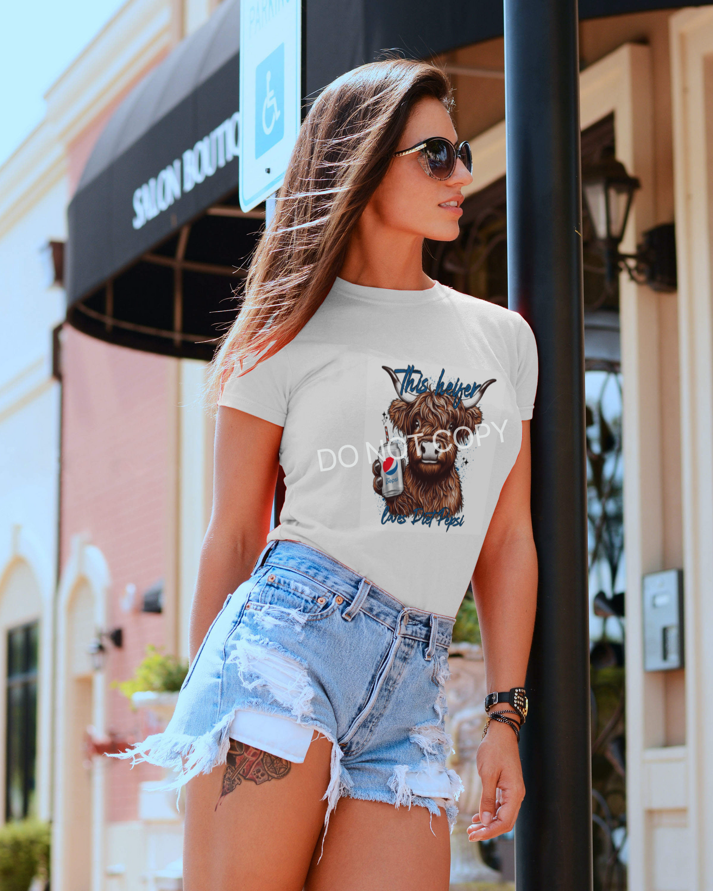 Highland Heifer Custom Graphic Top