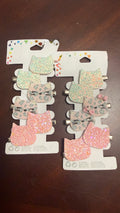 SET OF 6 KITTY HAIR CLIPS HAIR ACCESSORY
