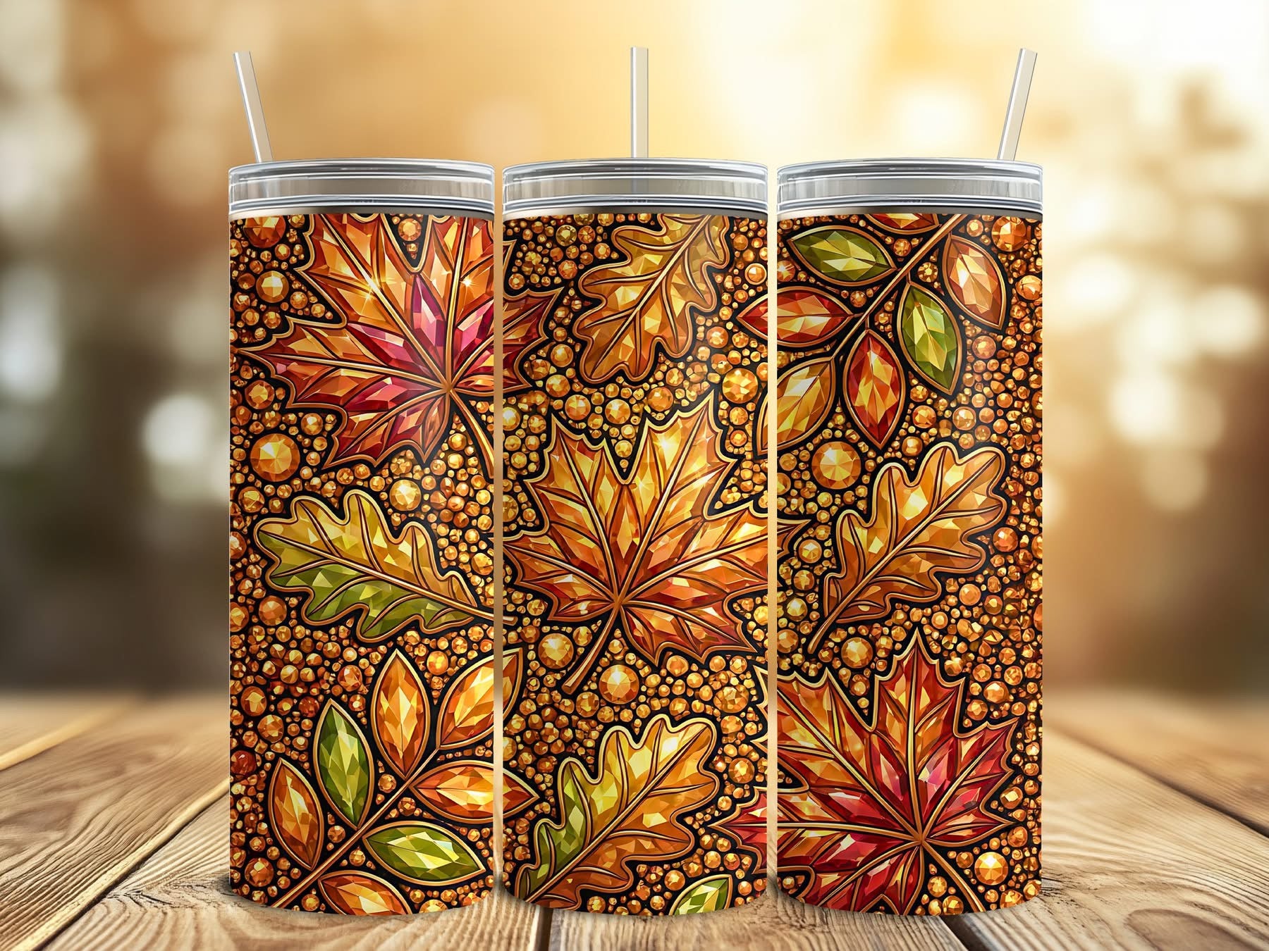 FALL THEMED 20 OZ TUMBLERS - BRAND NEW drinkware