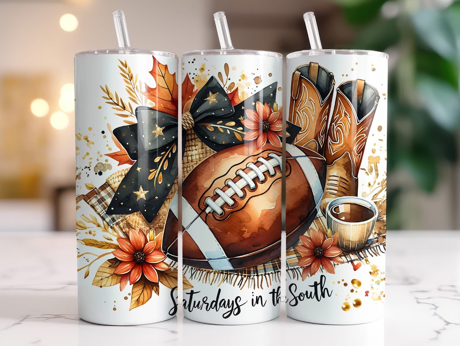 FALL THEMED 20 OZ TUMBLERS - BRAND NEW drinkware
