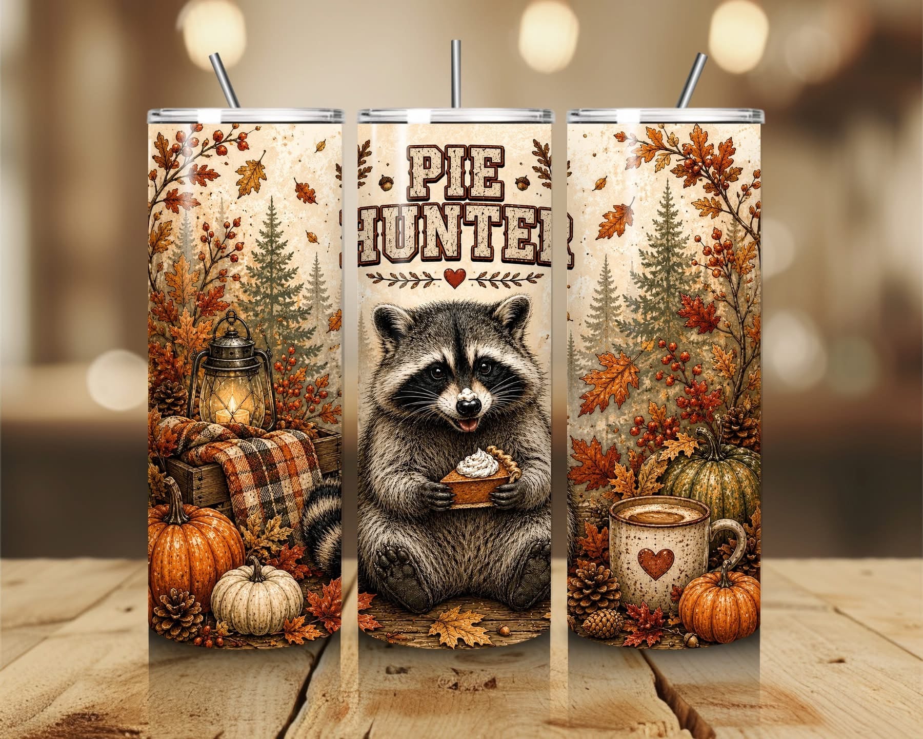 FALL THEMED 20 OZ TUMBLERS - BRAND NEW drinkware