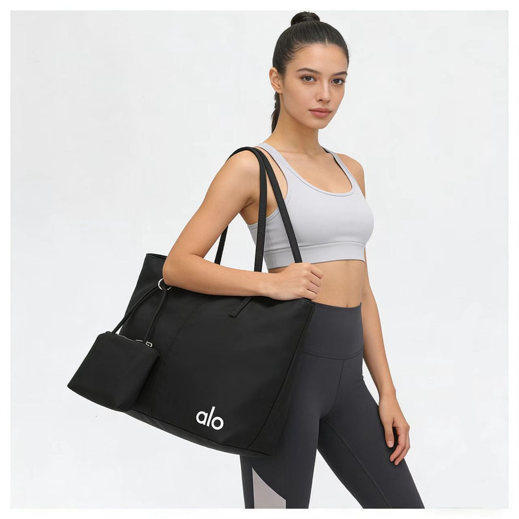 MOMMA AND ME YOGA TOTE BAG | YOUR CHOICE OF BLACK OR OLIVE GYM BAG