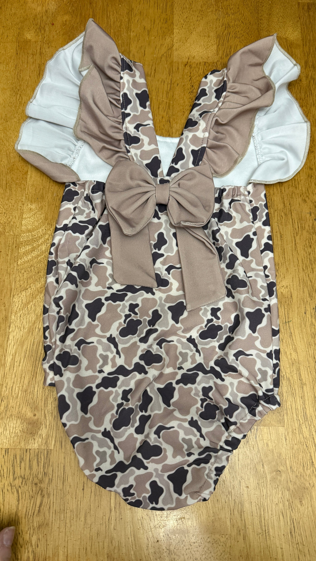 KID'S MATCHING SIBLING SWIMSUITS - NEUTRAL CAMO BOYS & GIRLS SWIMWEAR swim suit