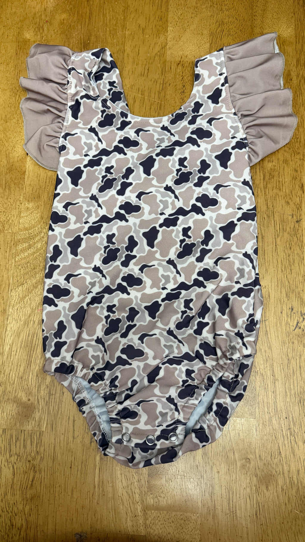 KID'S MATCHING SIBLING SWIMSUITS - NEUTRAL CAMO BOYS & GIRLS SWIMWEAR swim suit