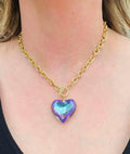 PRISM HEART TOGGLE NECKLACE - 5 COLORS
