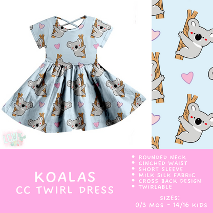 Ready To Ship - Criss Cross Twirl Dresses - Koalas Kids Twirl Criss Cross Dress