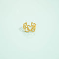 STAINLESS STEEL HEART TOE RING - GOLD AND SILVER READY TO SHIP