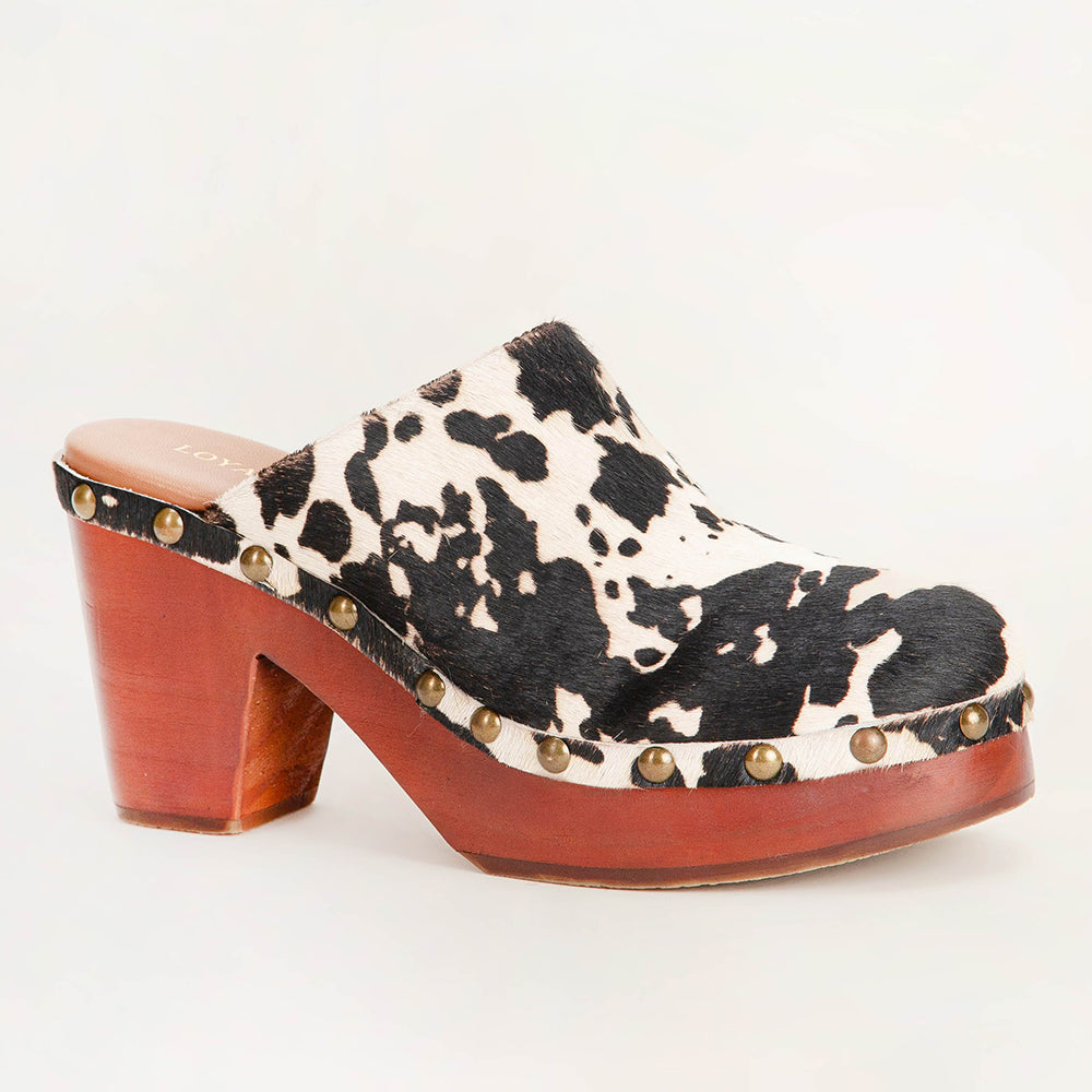 LOYAL WEST CARLOTTA TRAIL CLOGS - COWHIDE Heels & Clogs