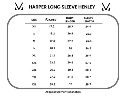IN STOCK Harper Long Sleeve Henley - Light Grey