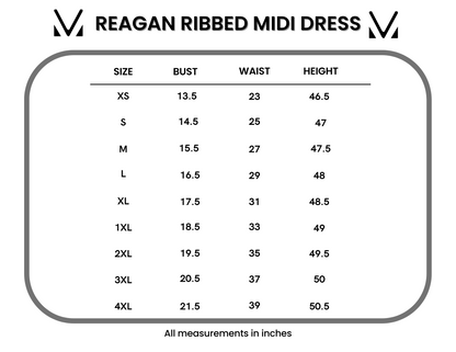 IN STOCK Reagan Ribbed Midi Dress - Mocha | Women's Dress FINAL SALE