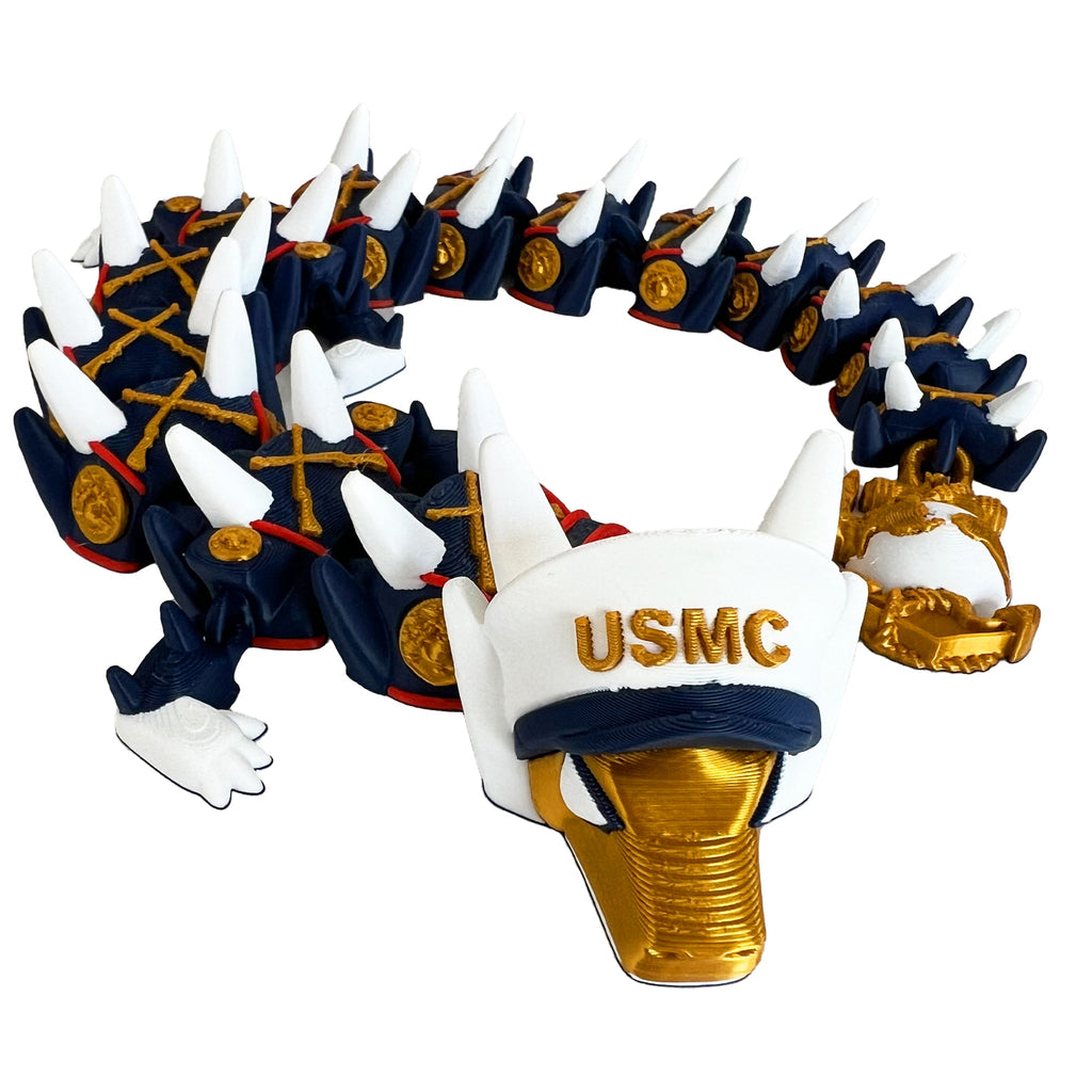 Decorative headband with USMC logo on a white background