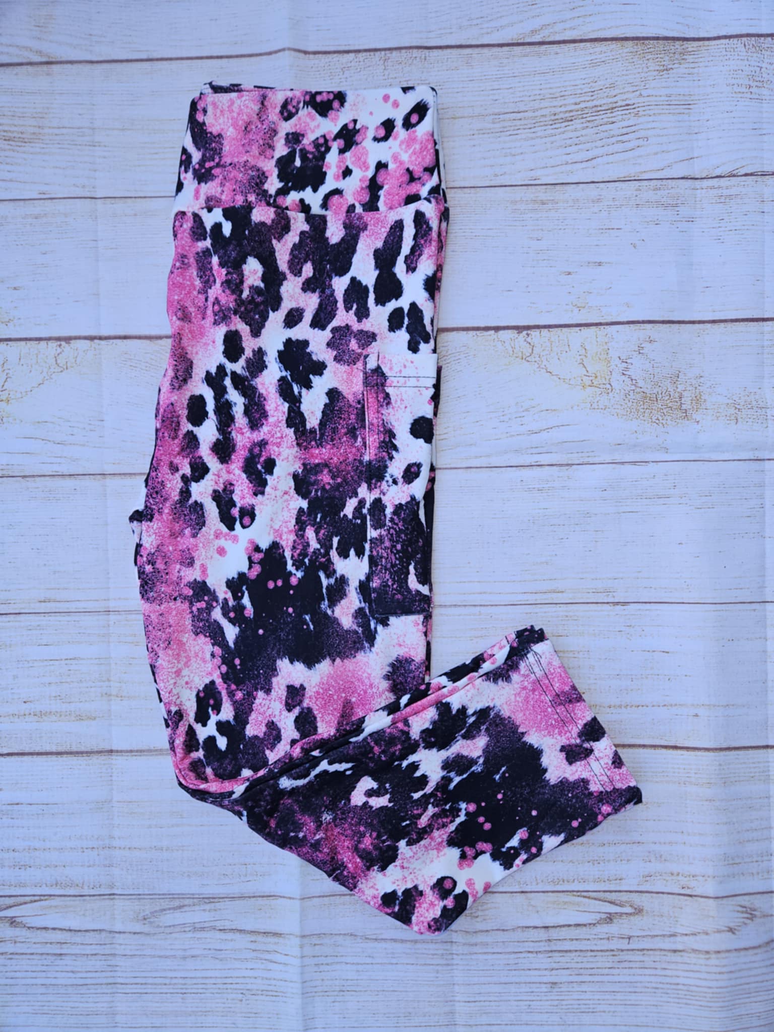 Pink Leopard capris and skorts with pockets