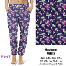 Load image into Gallery viewer, Mushroom galaxy leggings, Capris, joggers and Lounge Pants
