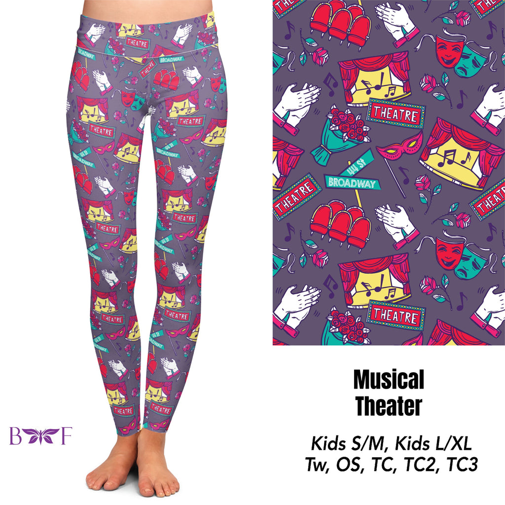 Musical Theater leggings, capris, and lounge pants with pockets