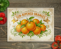 Oranges Glass Cutting Board cutting board