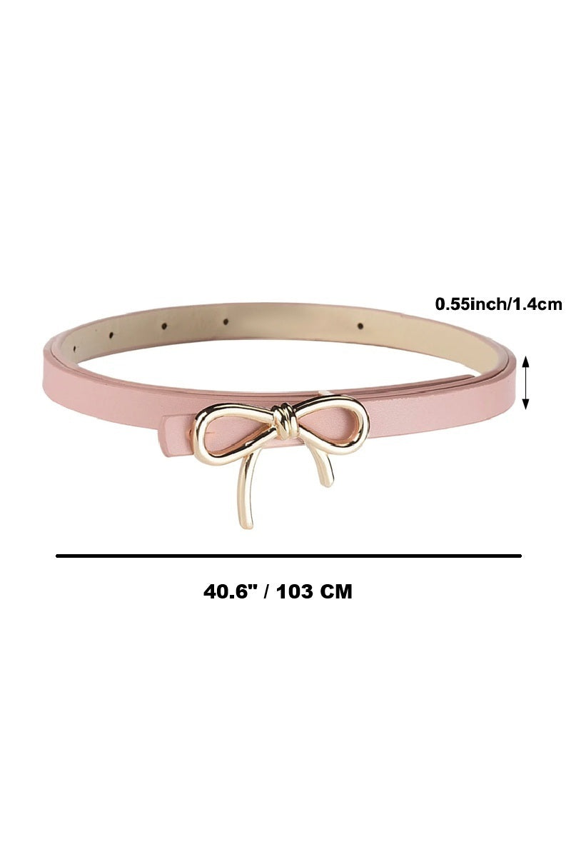 BOW KNOT RIBBON ADJUSTABLE BELT - ZENANA BELT